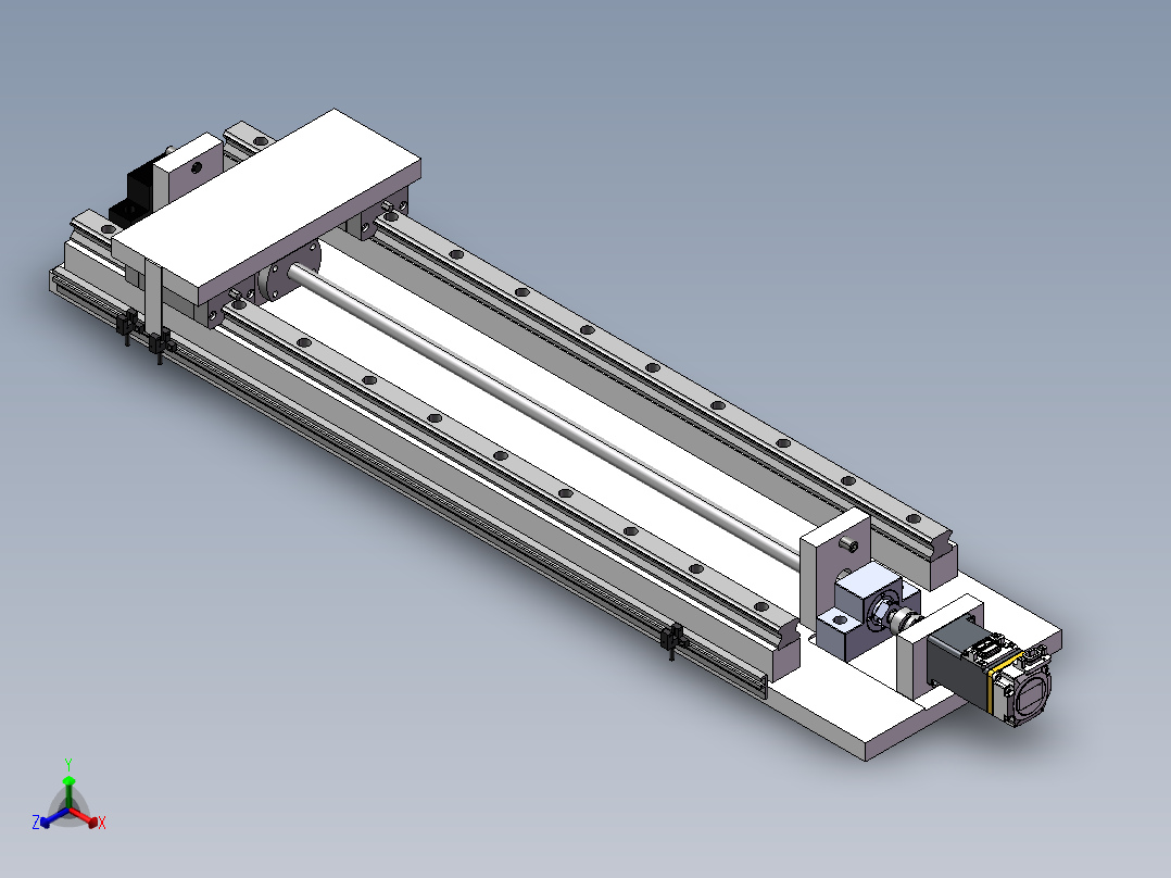 滚珠丝杆模组正等轴测图
