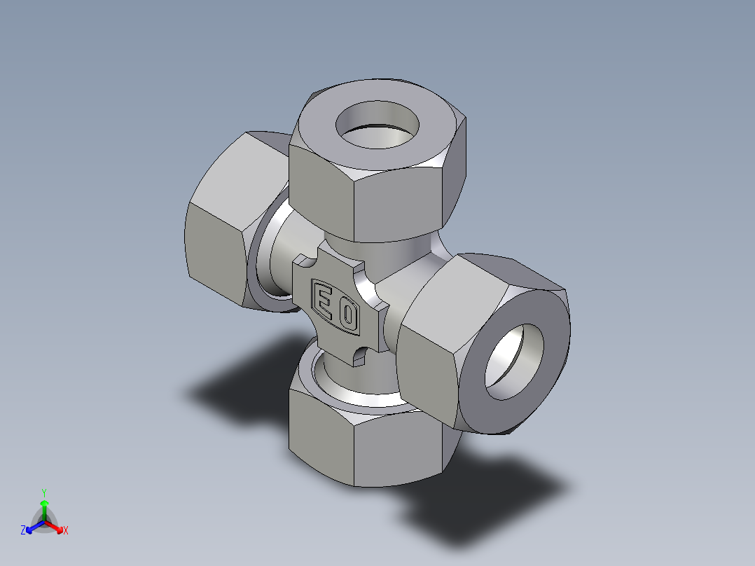 卡套式工业通用硬管接头EO_Union_cross_K22LCF