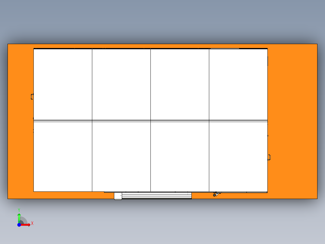 四轴变位机--机器人铆接，弧焊双合一工作站前视图