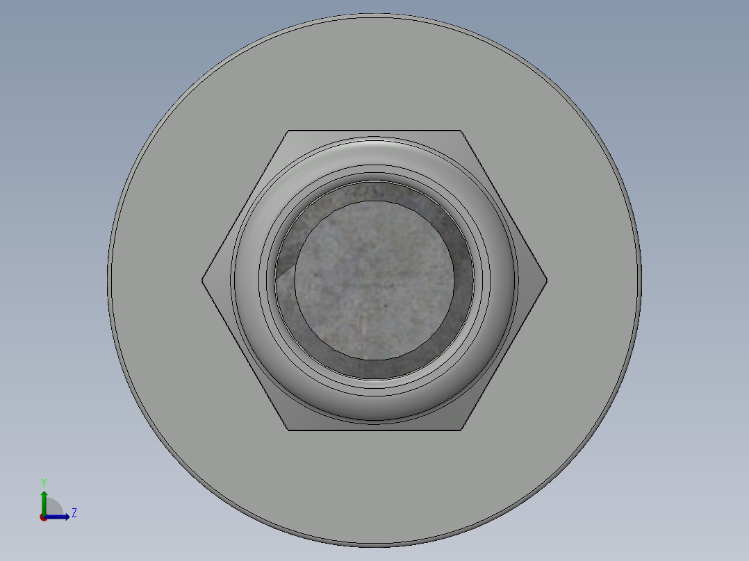 紧固件-0.7500 All-Thread左视图