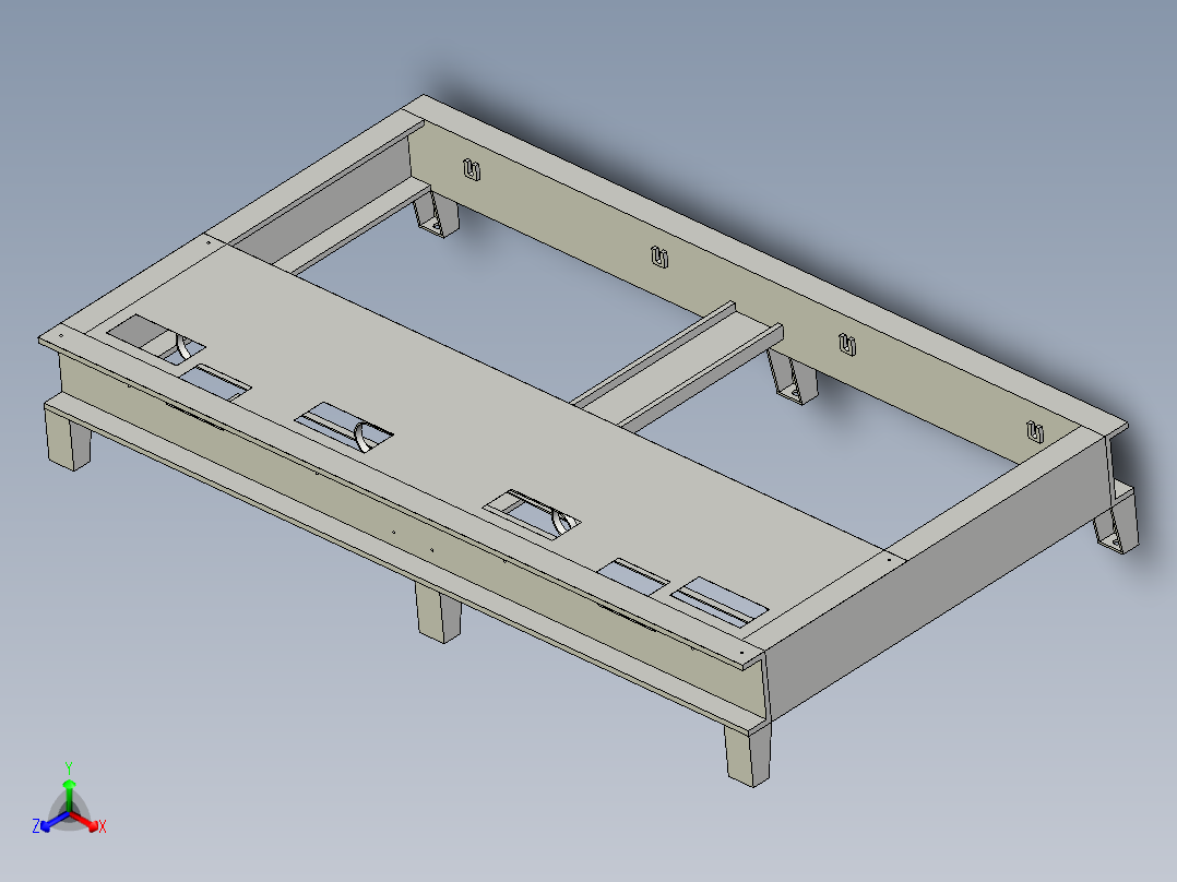 滚筒输送机 (14)正等轴测图