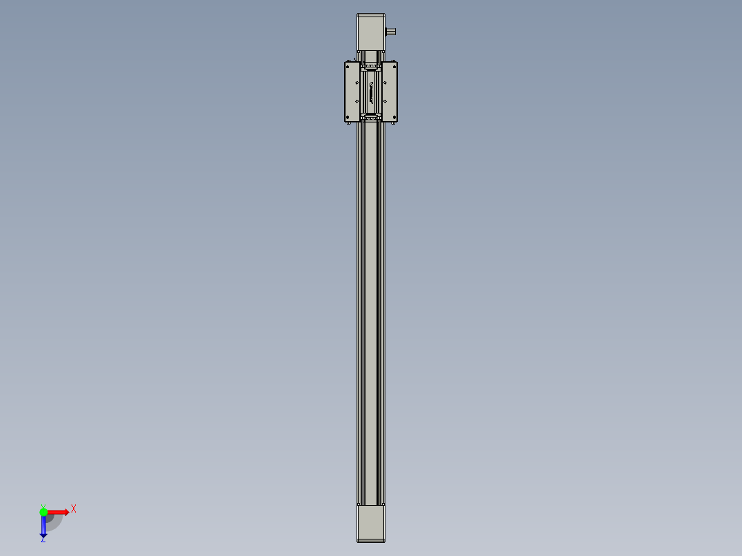 威洛博直线电机模组EB6-L140-S800-光轴俯视图