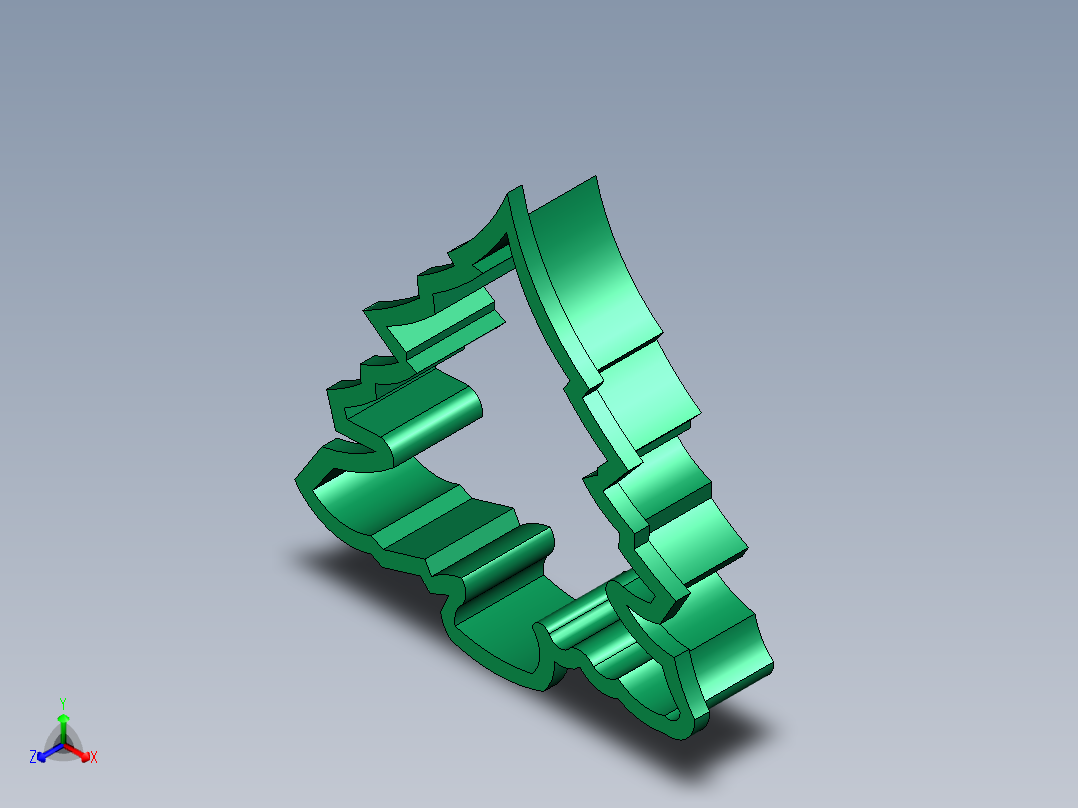 圣诞饼干模具系列正等轴测图
