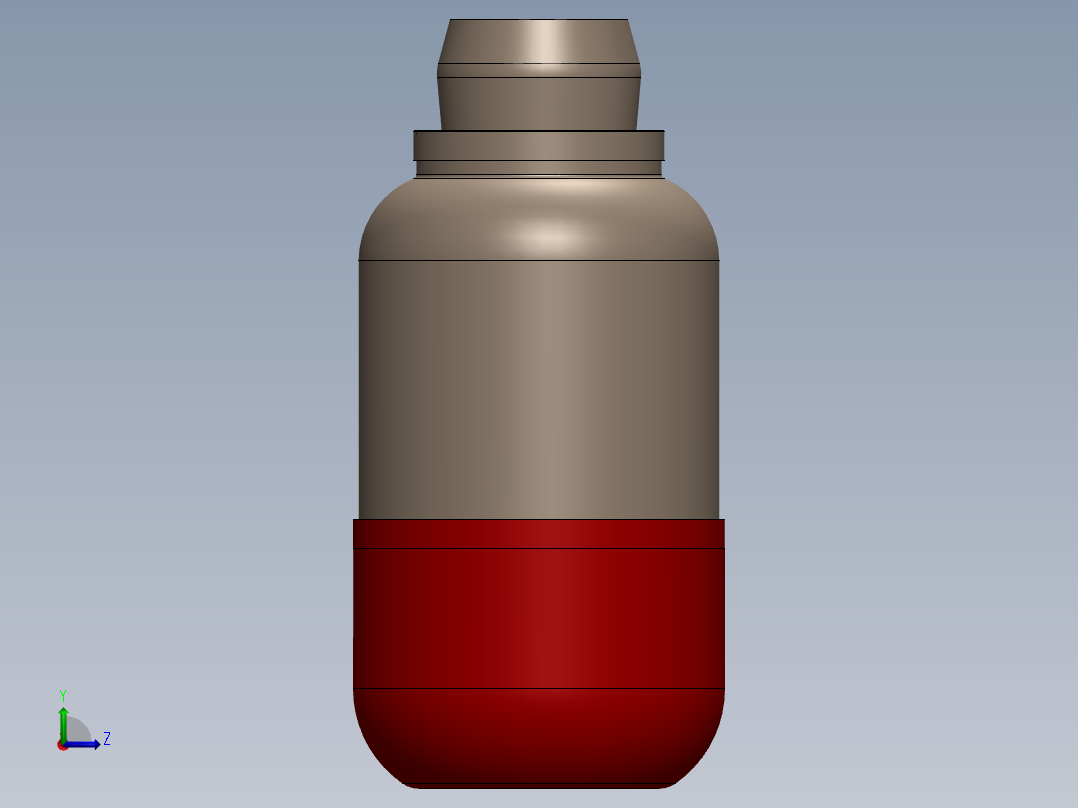 喷气发动机左视图