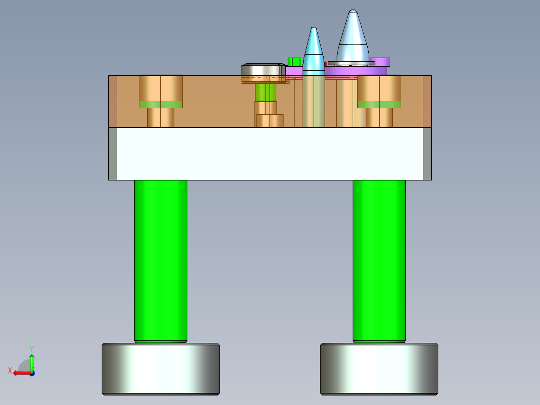 汽车锁零件全自动铆轴设备Creo5.0.zip后视图