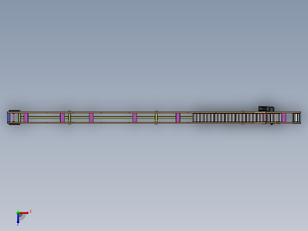 1升Z型斗式提升机sw22可编辑俯视图