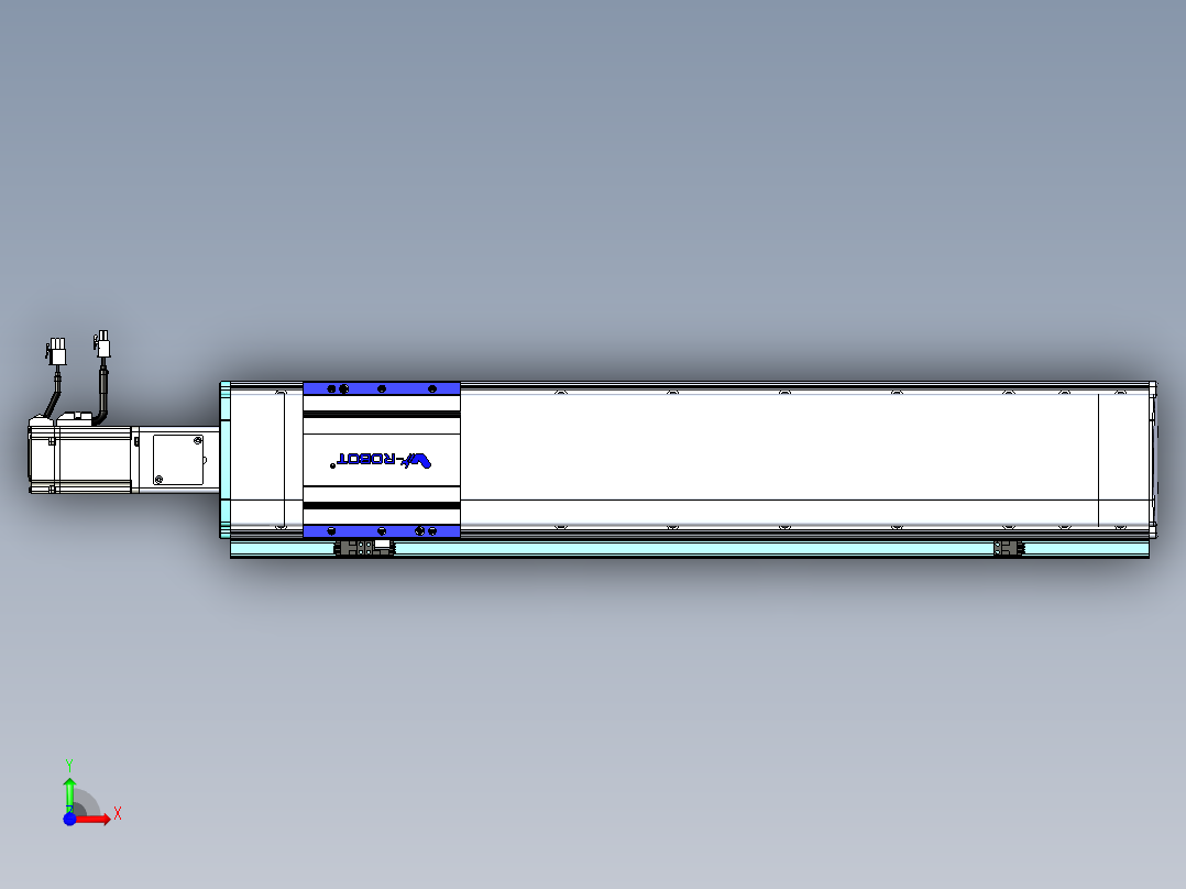 VF丝杆传动-一般环境VF14-Lxx-C-S550-BC-ZP40-C3前视图