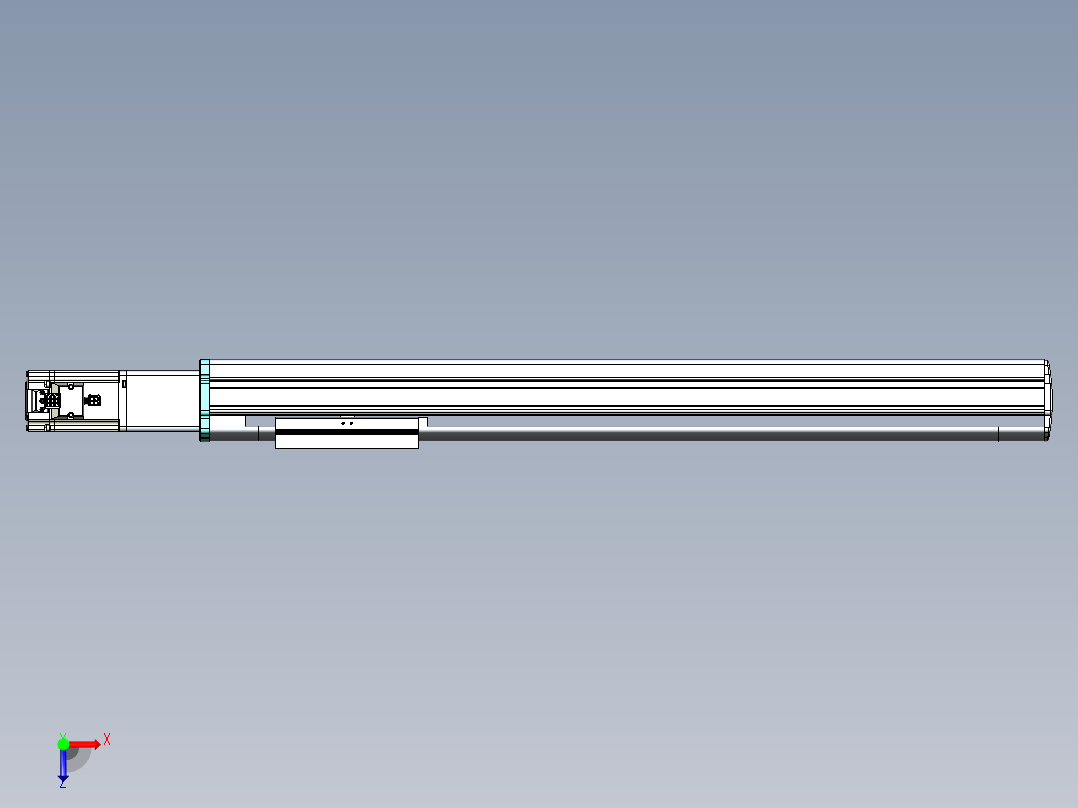 VF丝杆传动-一般环境VF14-Lxx-C-S550-BC-ZP40-C3俯视图