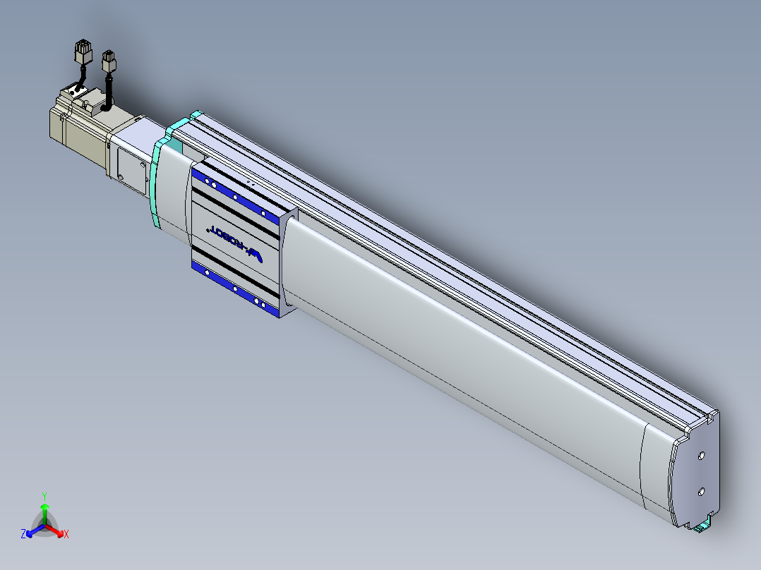 VF丝杆传动-一般环境VF14-Lxx-C-S550-BC-ZP40-C3正等轴测图