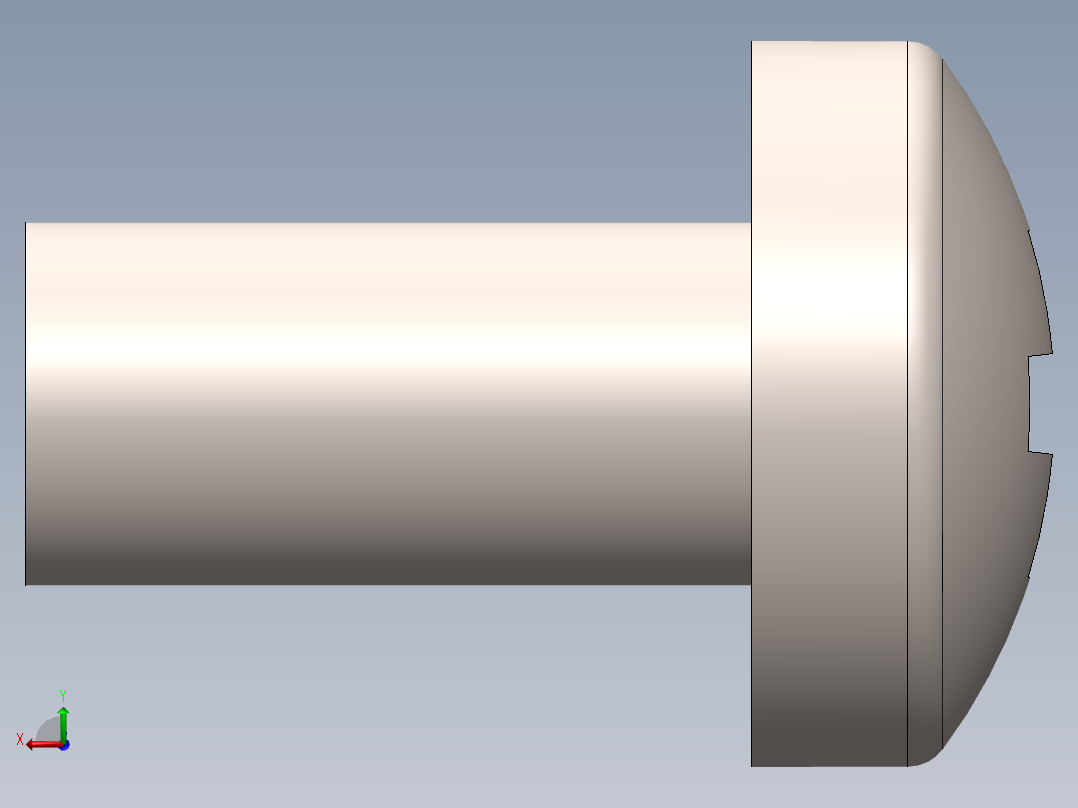 螺丝 M2.5 十字盘头-M2.5 x 5 Screw head.SLDPRT后视图