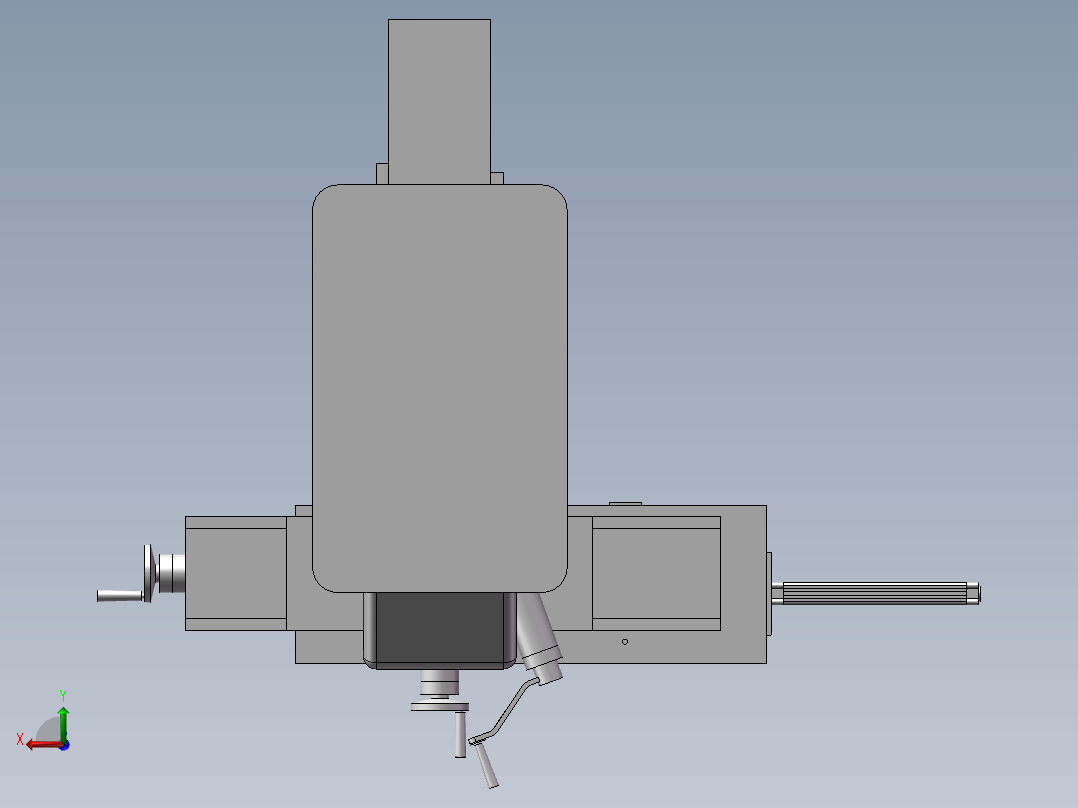 自动送料加工设备后视图