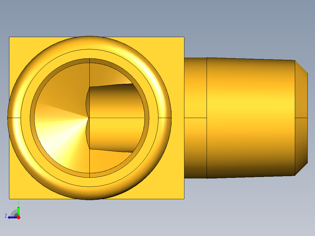 倒齿式工业管接头Beaded Hose Barb 90Deg Elbow Tube to Male Pipe 269HB-10-4右视图