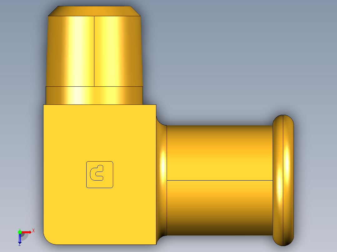 倒齿式工业管接头Beaded Hose Barb 90Deg Elbow Tube to Male Pipe 269HB-10-4俯视图