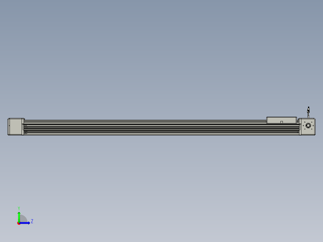 威洛博直线电机模组EB16-L208-S1700-L-ZP75-MS3-5K左视图