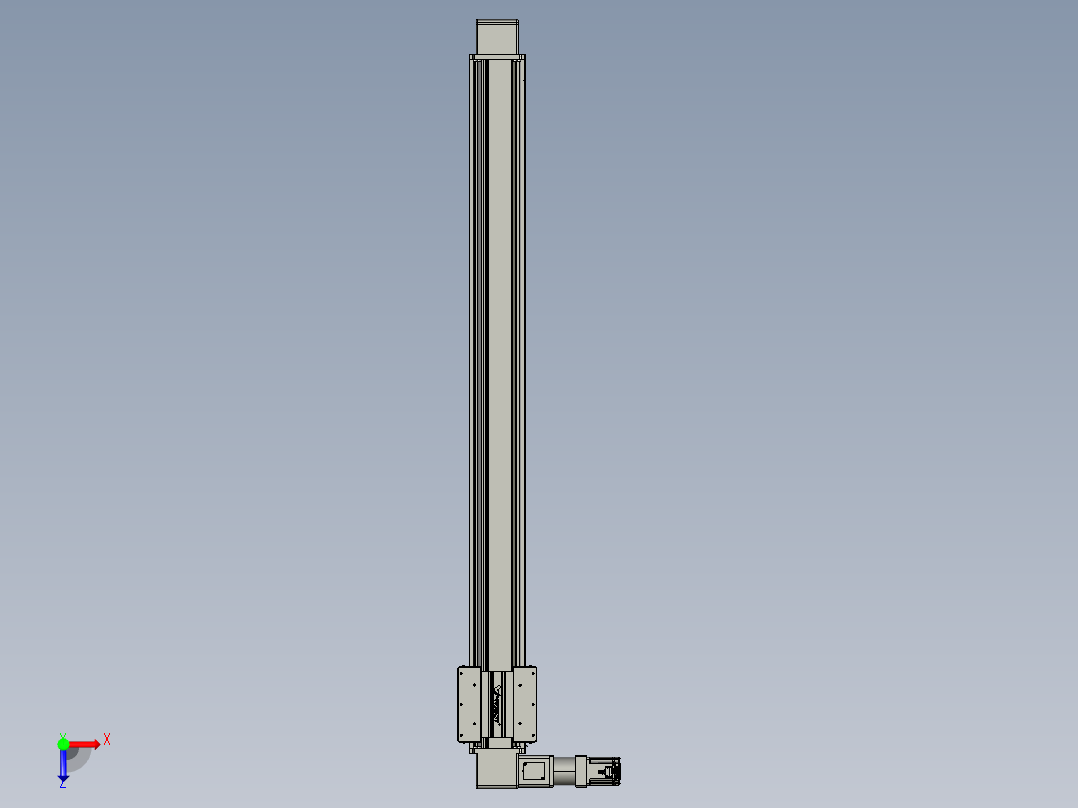 威洛博直线电机模组EB16-L208-S1700-L-ZP75-MS3-5K俯视图