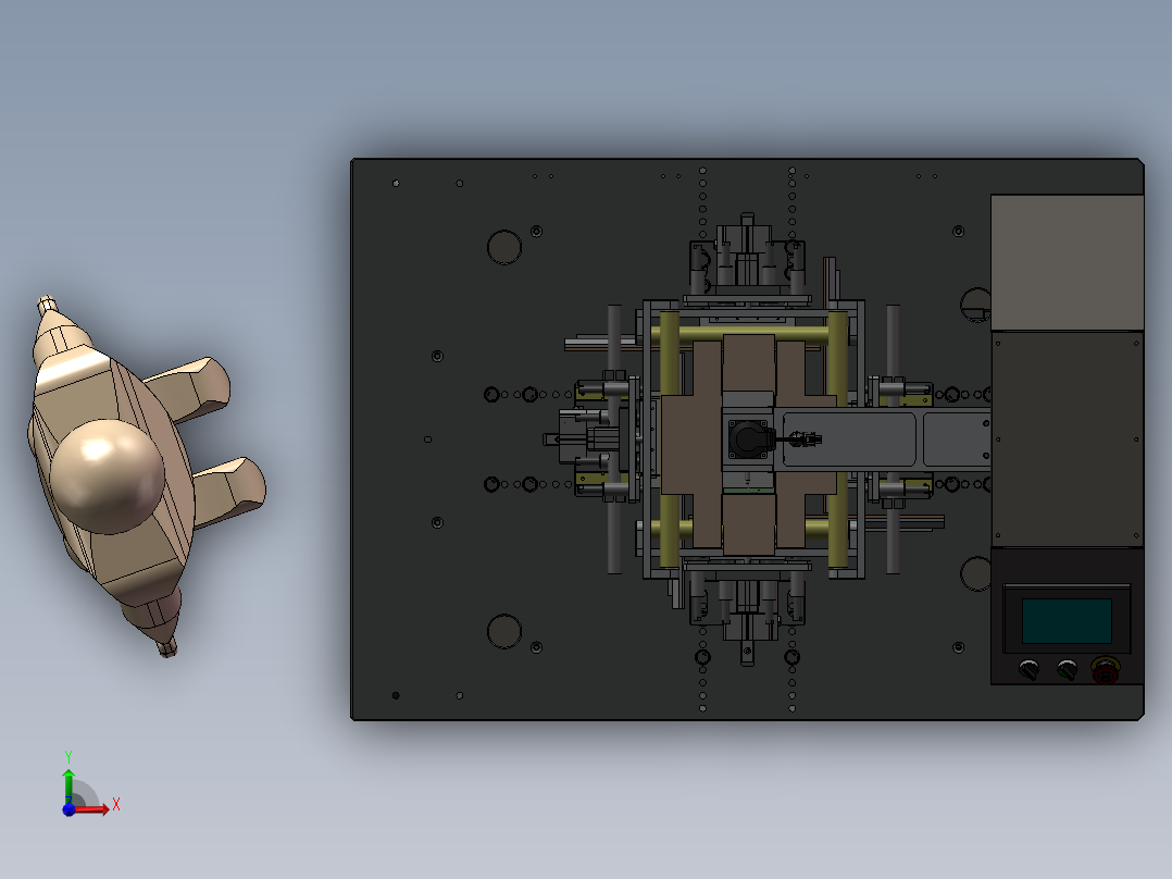 纸盒包装机前视图