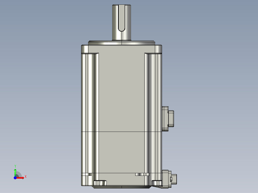 电机MS6H-60CN30BZ3-20P4-S.STEP前视图