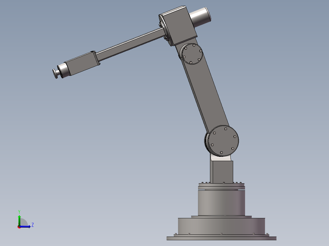喷涂机器人左视图