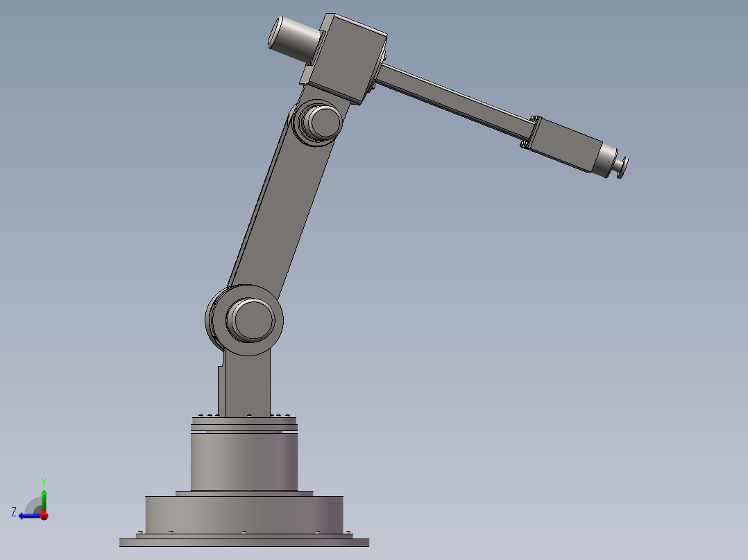 喷涂机器人右视图