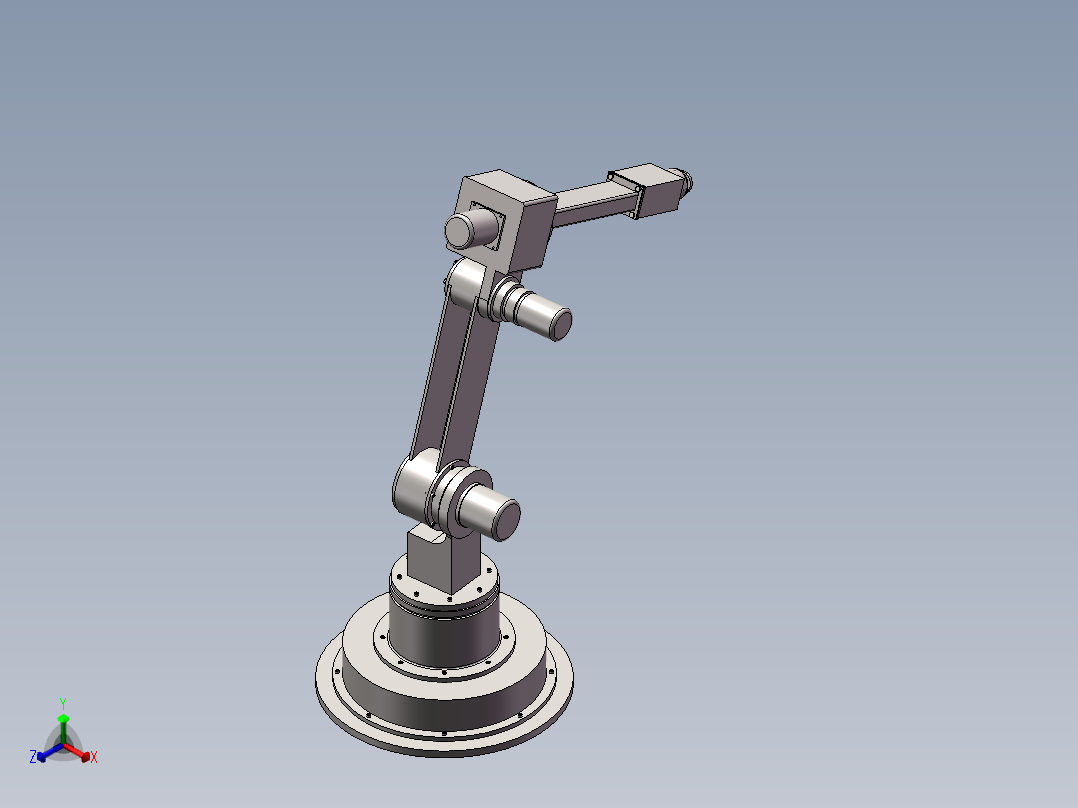 喷涂机器人正等轴测图