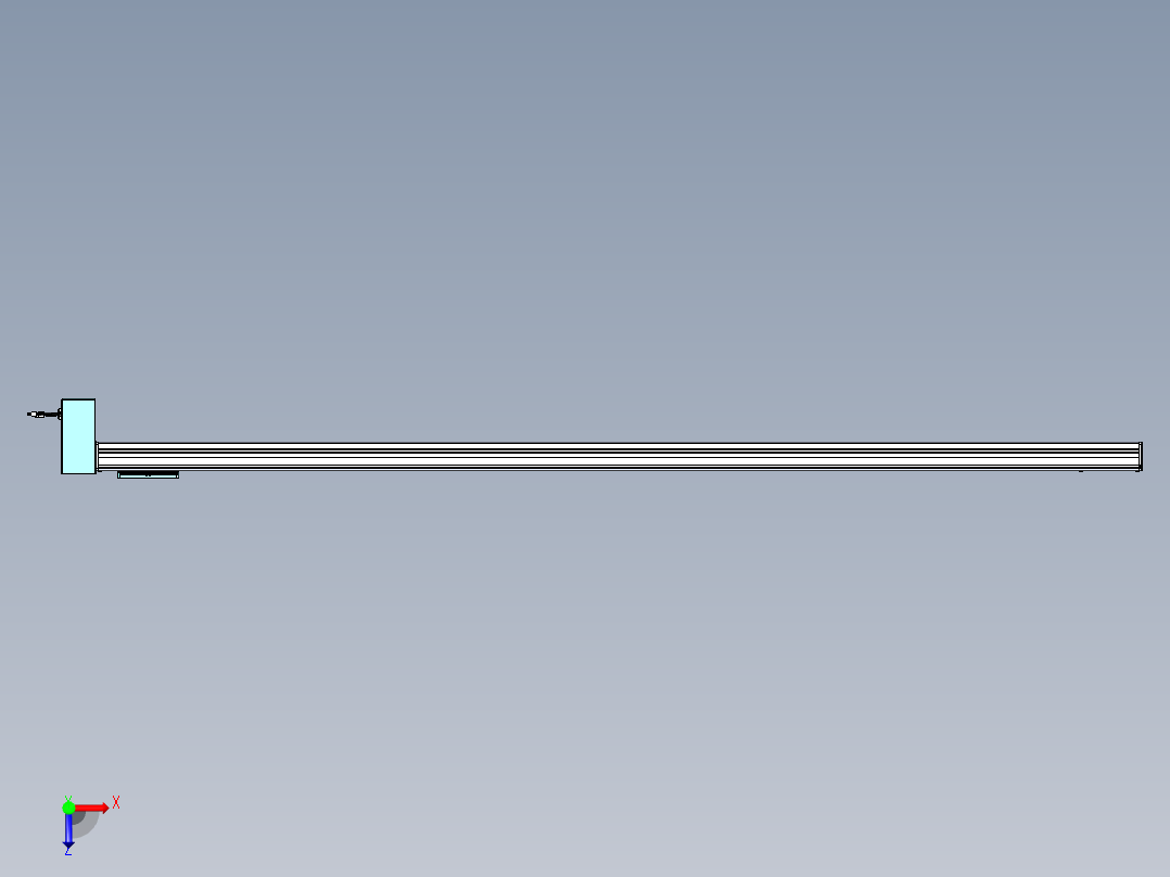 威洛博VBC同步带传动一无尘环境VBC14-L45-S2450-BRD-ZP75-C3俯视图