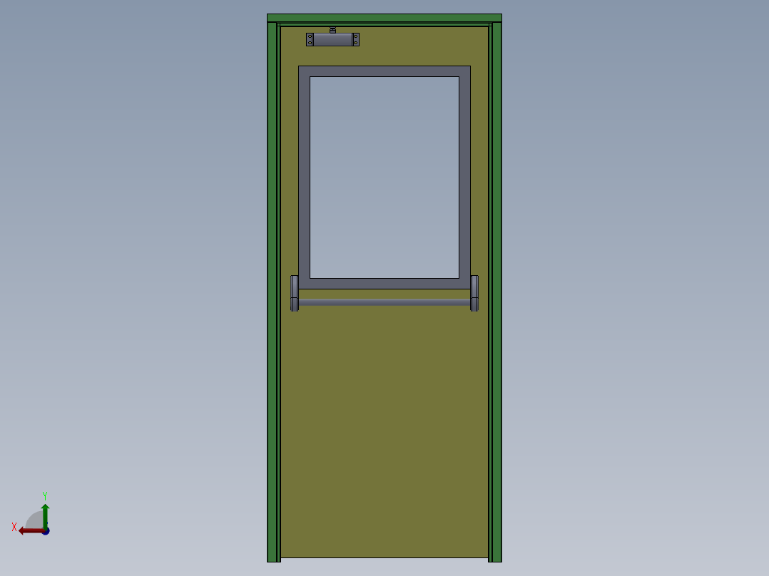 门和门套后视图