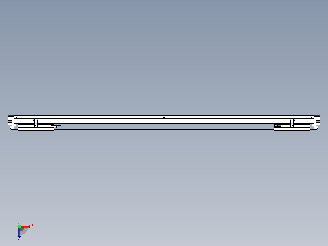 威洛博VL系列直线电机模组-2VL17E3-S1250俯视图
