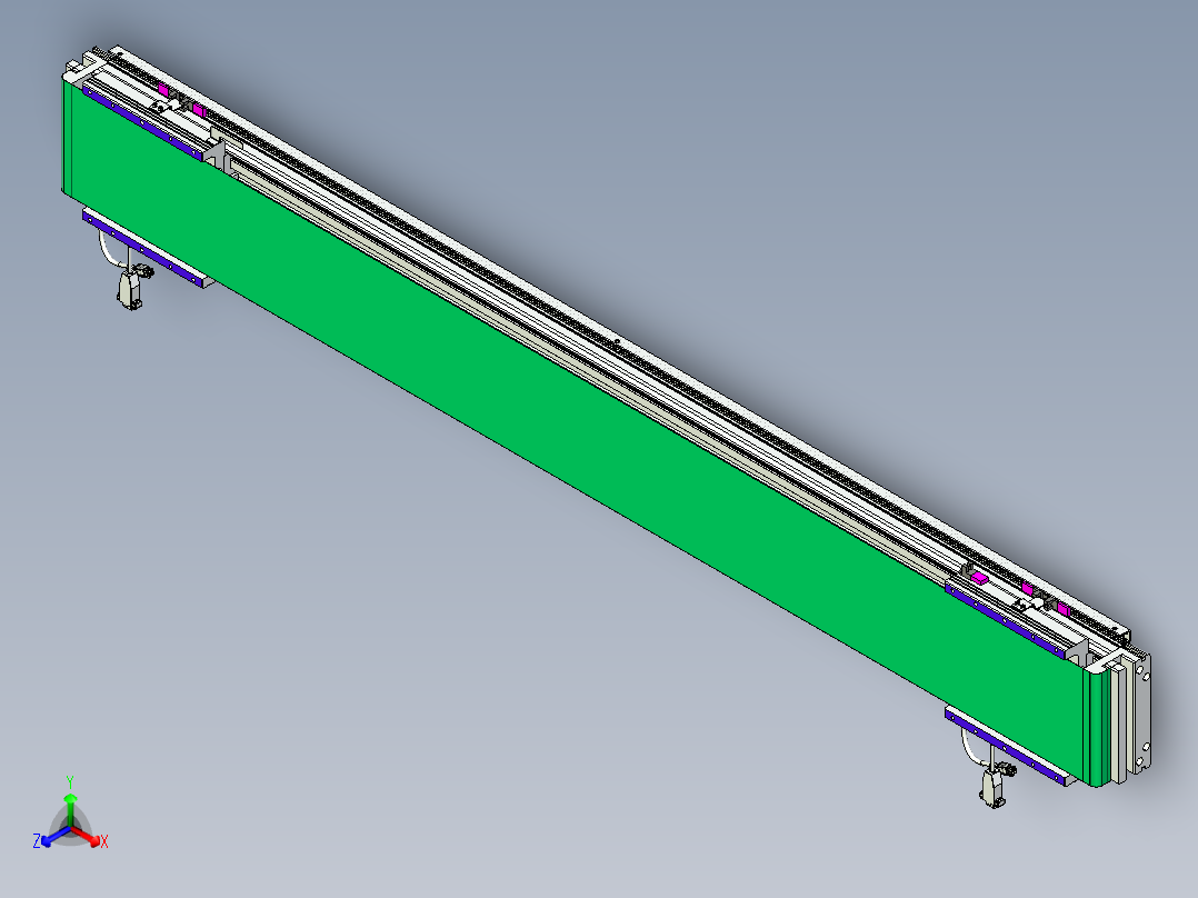 威洛博VL系列直线电机模组-2VL17E3-S1250正等轴测图