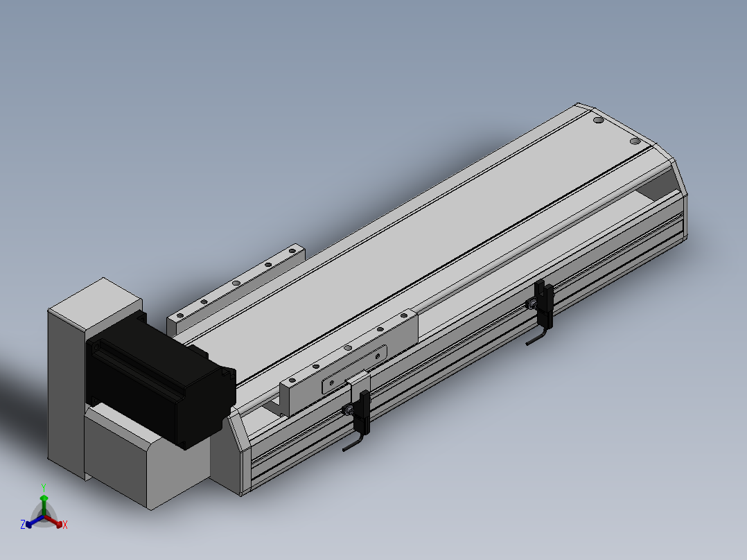 精密模组MT140-L110-200-LU-M40-C4正等轴测图