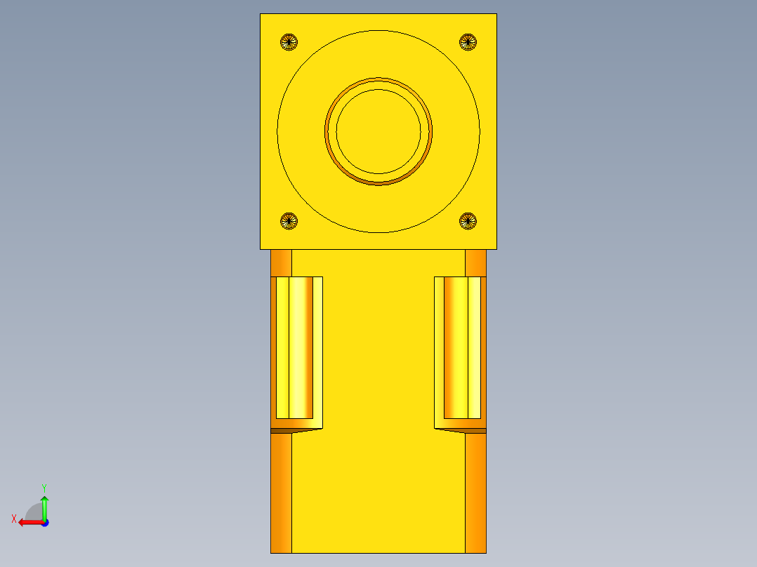 换向器PW70单轴 PLX60-L1 14-50-70-M4.stp后视图