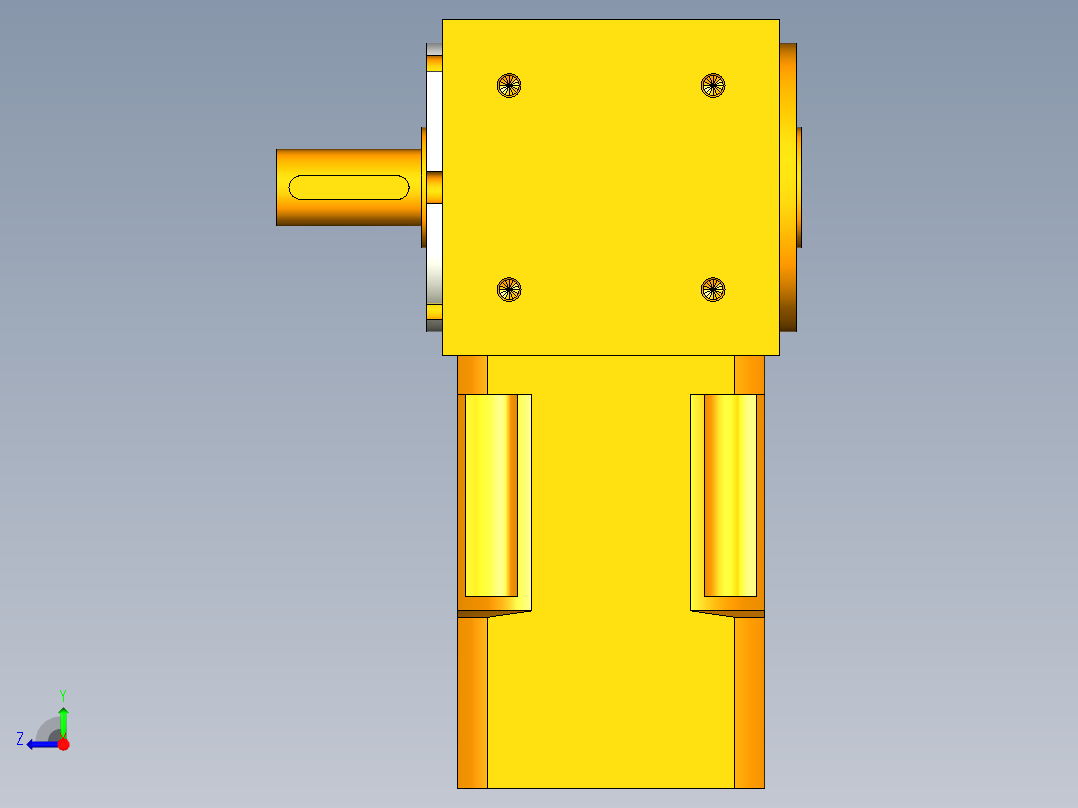 换向器PW70单轴 PLX60-L1 14-50-70-M4.stp右视图