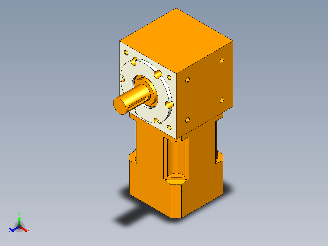 换向器PW70单轴 PLX60-L1 14-50-70-M4.stp正等轴测图