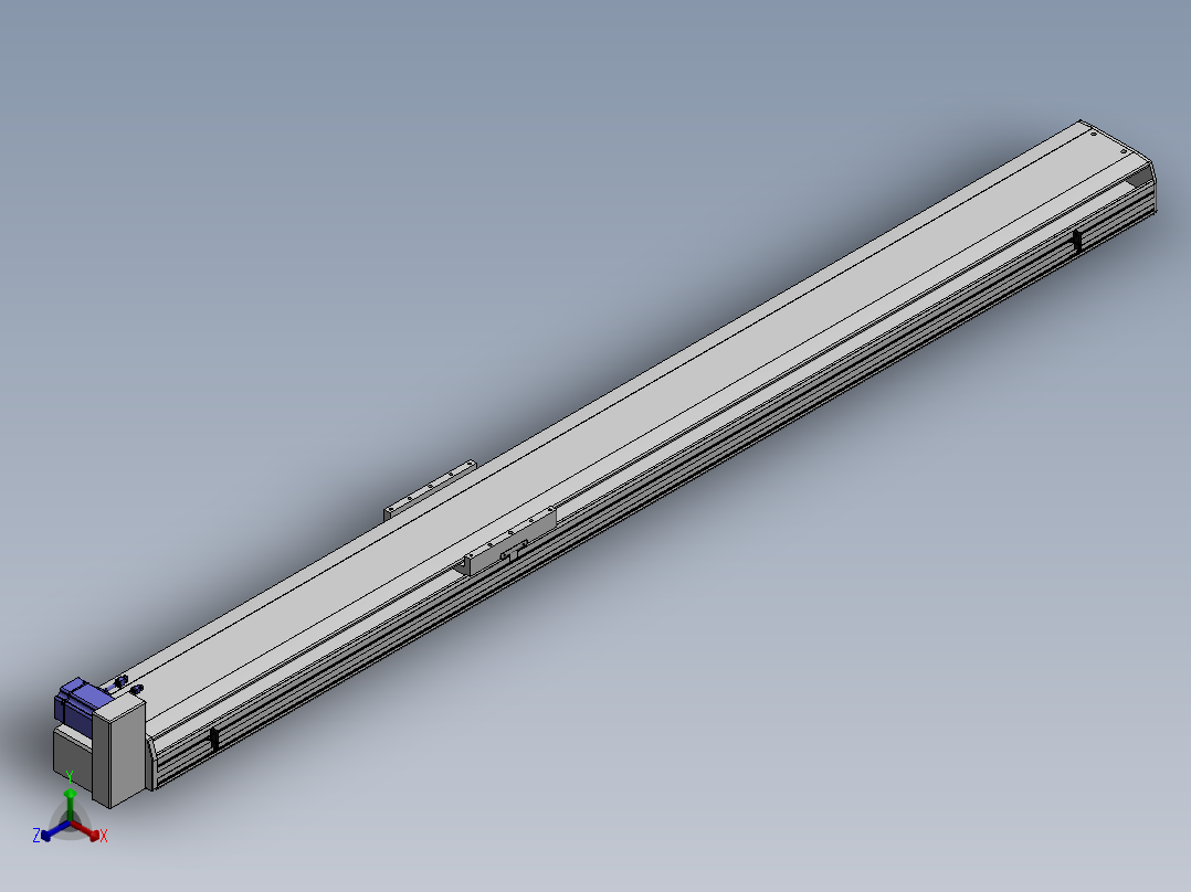 精密模组MT220-L150-2300-RU-M75-C4正等轴测图