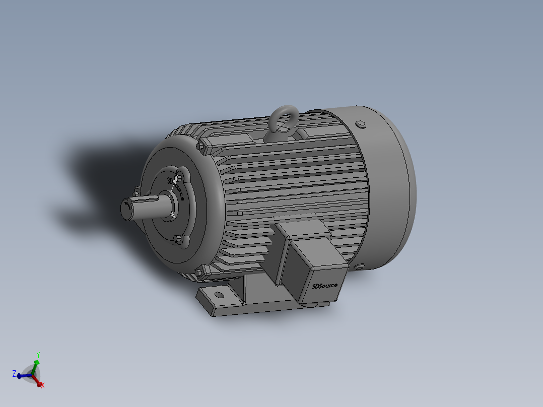 离心式风机三维模型
