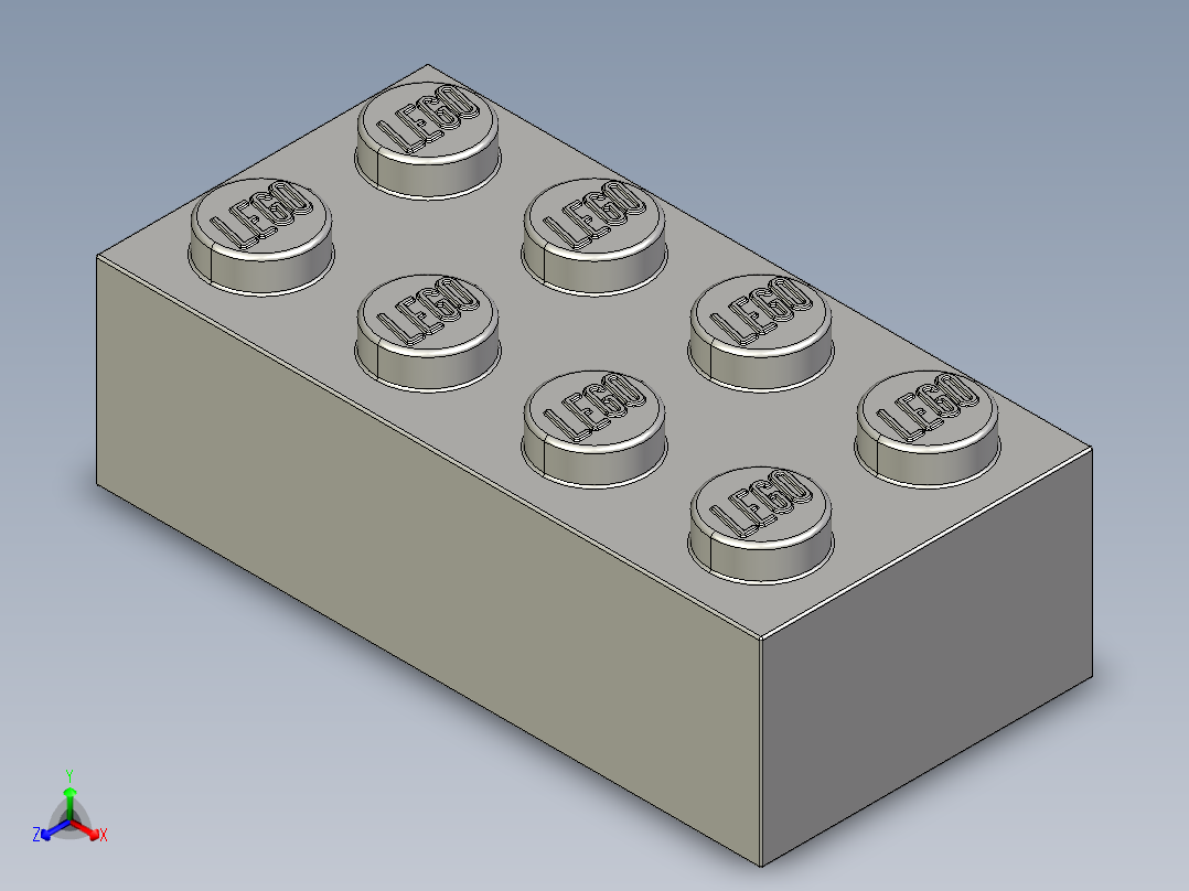 乐高套装 4421基本积木-4211385 - 3001 Medium Stone Grey Brick 2 x 4.STEP