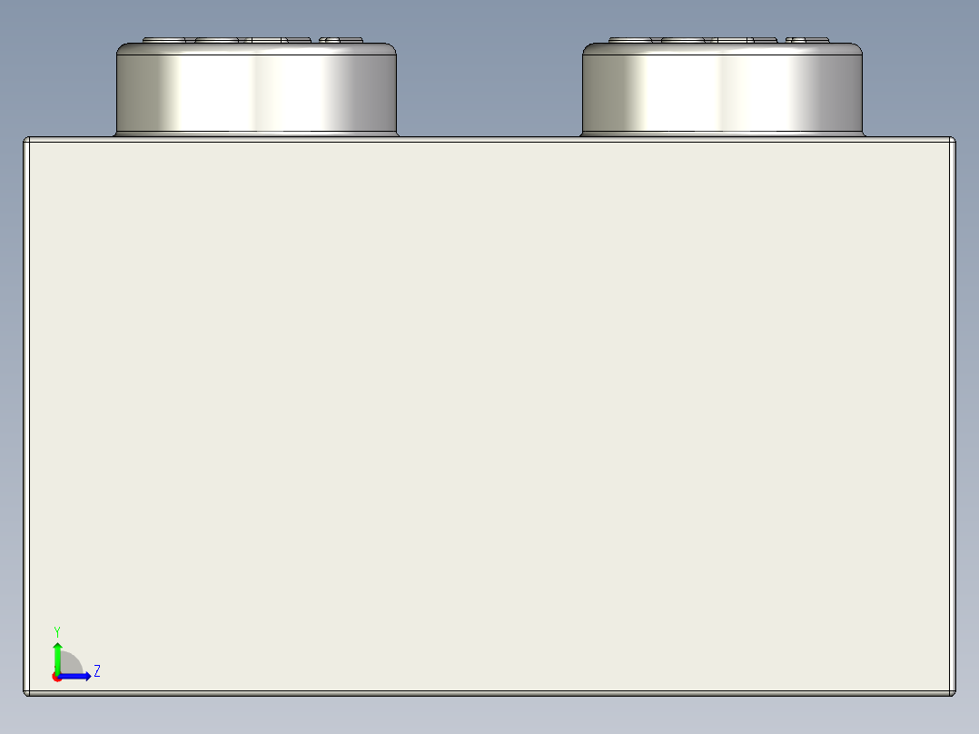 乐高套装 4421基本积木-4211385 - 3001 Medium Stone Grey Brick 2 x 4.STEP左视图