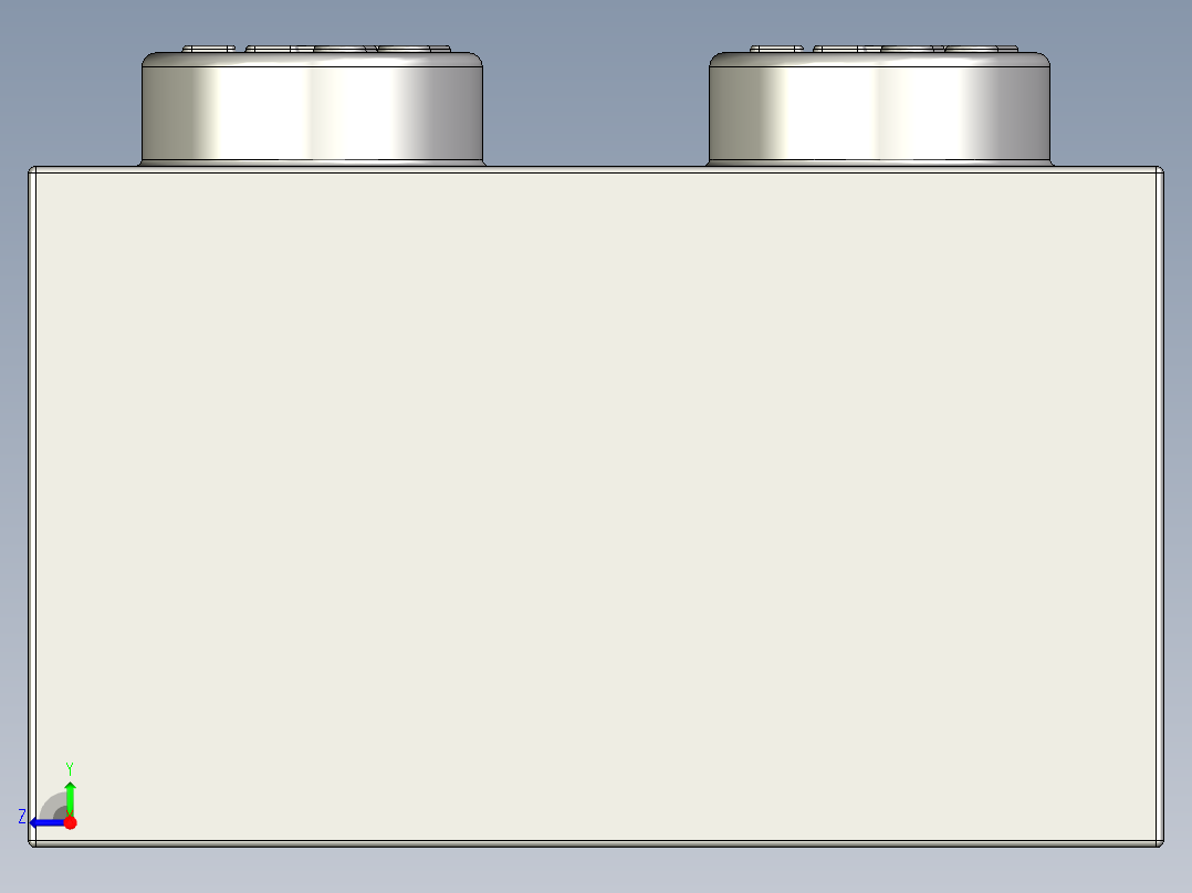 乐高套装 4421基本积木-4211385 - 3001 Medium Stone Grey Brick 2 x 4.STEP右视图