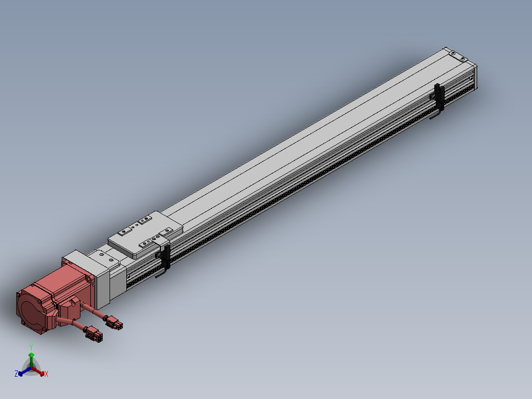 精密模组MY60-T10-550L-BC-P20B-C4-C正等轴测图