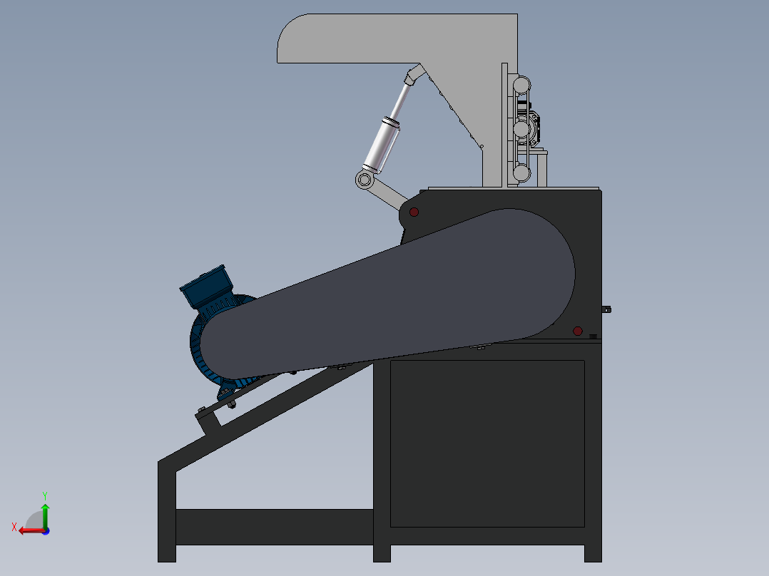 塑料粉碎机SW三维图=1378709=50后视图