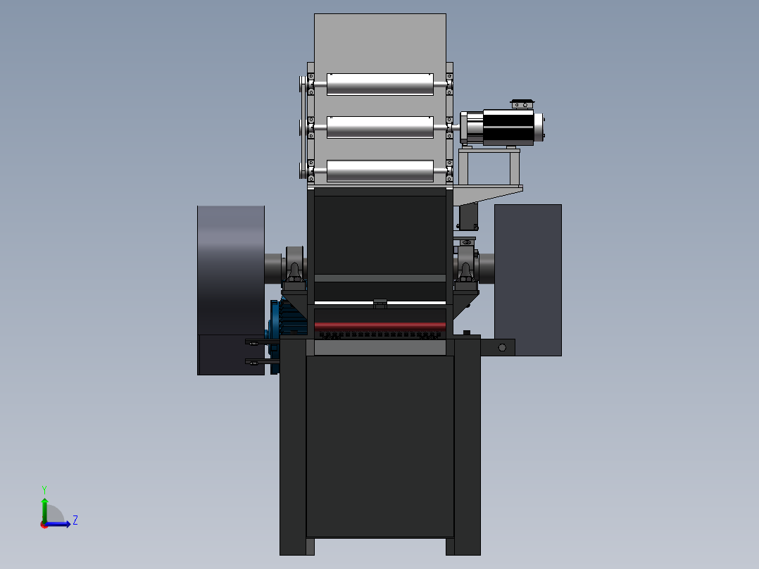 塑料粉碎机SW三维图=1378709=50左视图
