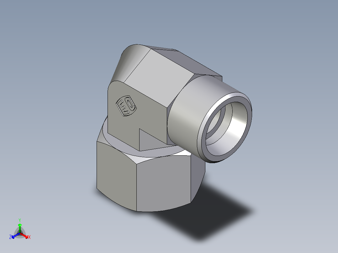 卡套式工业通用硬管接头EO_Swivel_nut_elbow_EW16SOMDCF