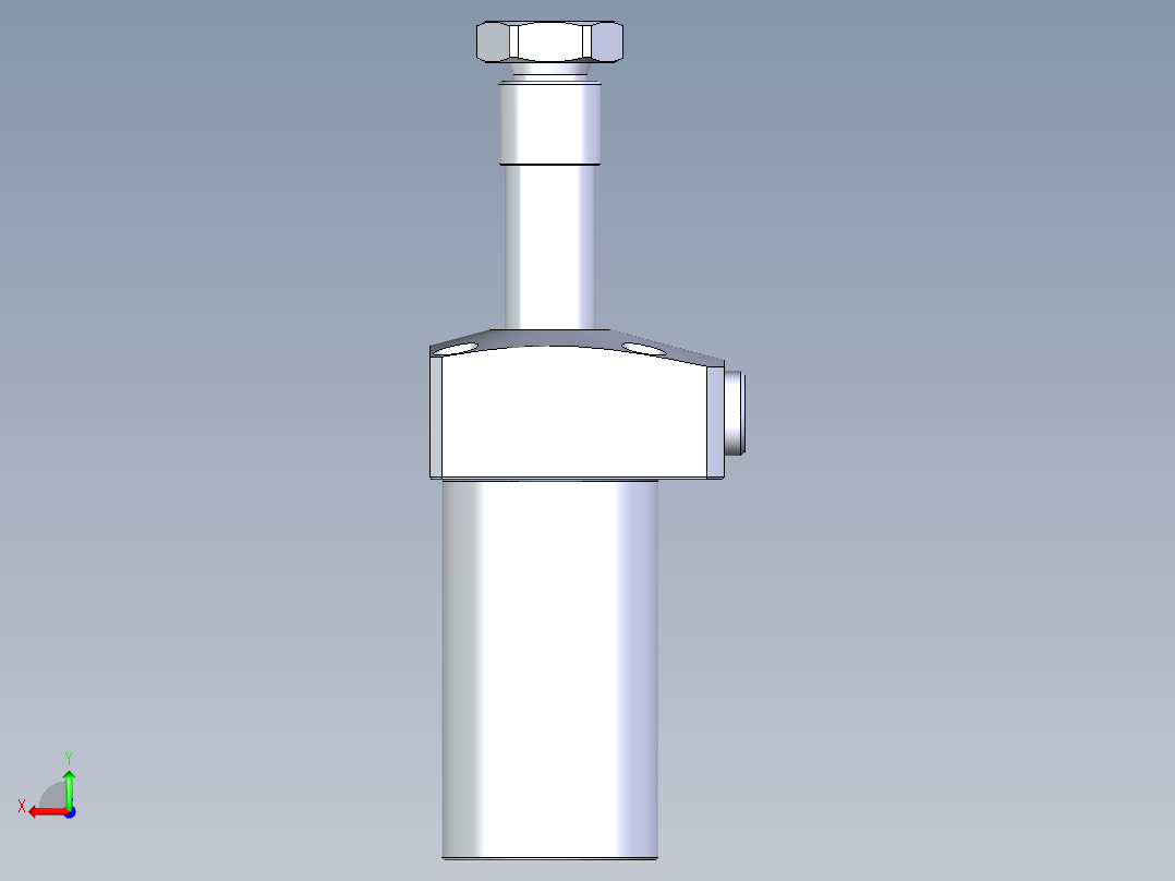 KOSMEKLHA0360-CR-Q20多系列多零件图纸模型后视图