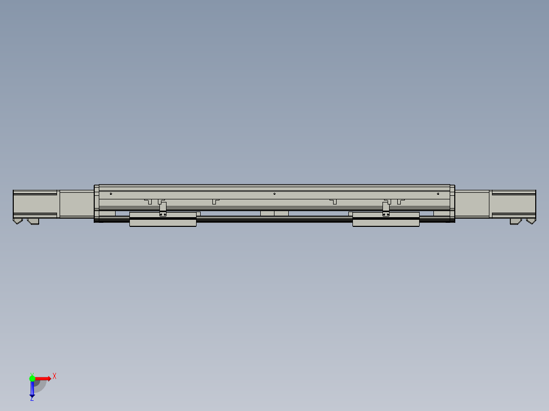 威洛博双电机滑台-VF14D2-S100-BC-P40-C6俯视图