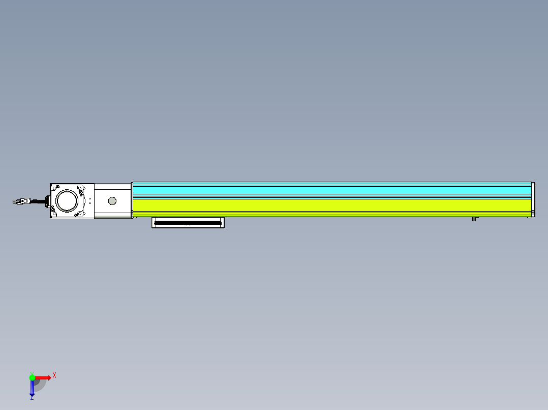 威洛博VBC同步带传动一无尘环境VBC17-L45-S700-BL-ZP75-C3俯视图