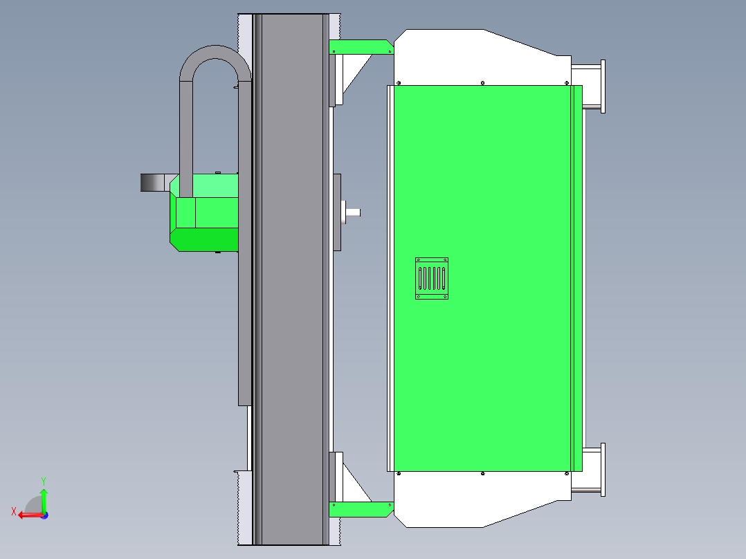 1325真空吸附雕刻机sw18可编辑后视图