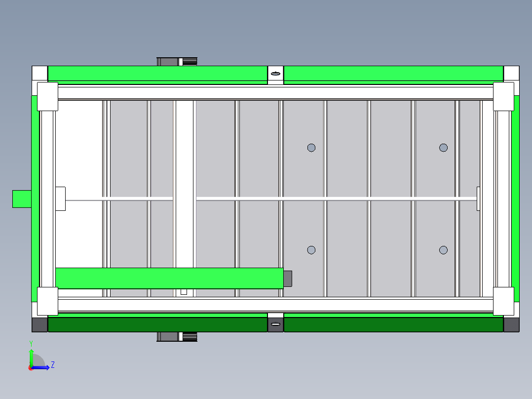 1325真空吸附雕刻机sw18可编辑左视图