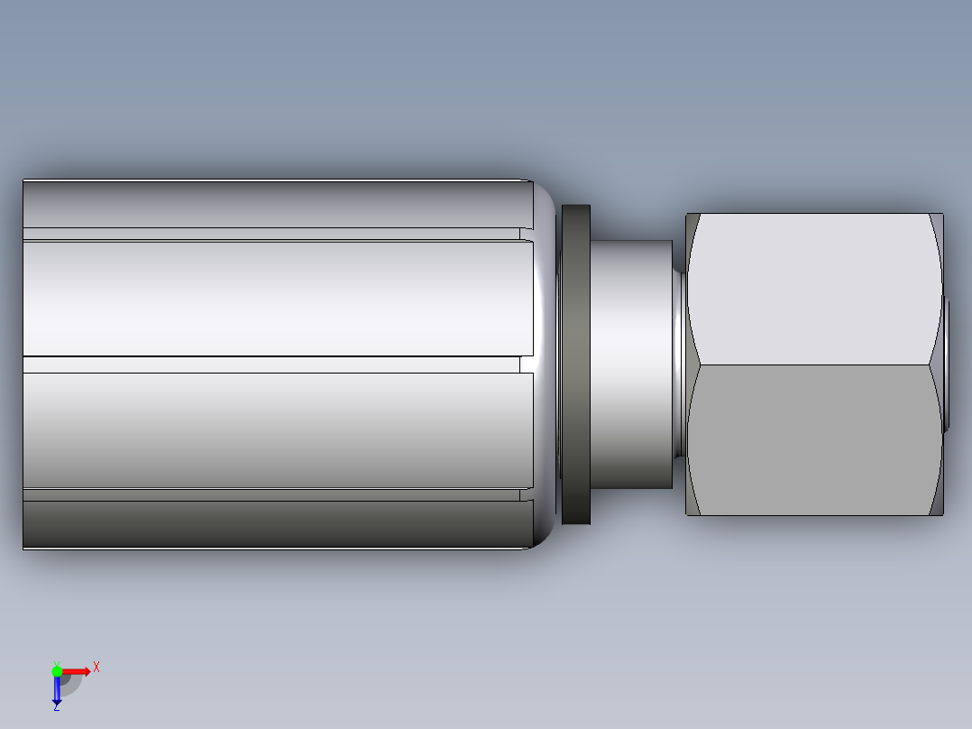 CA43系列-24°轻型直头俯视图