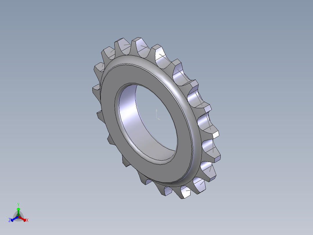 小轮正等轴测图