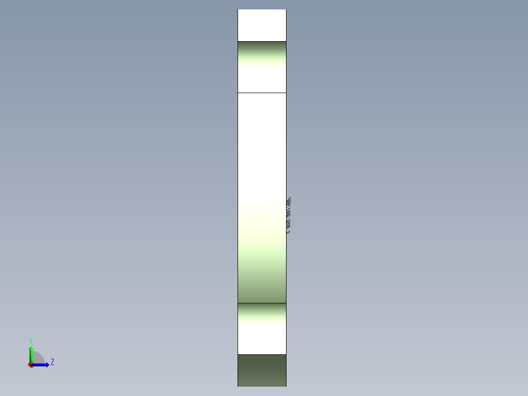 间隙轮工作盘左视图