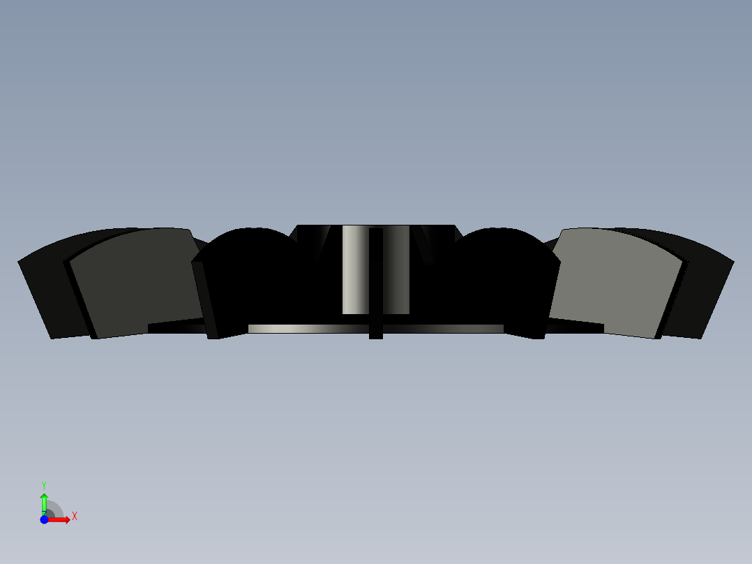 循环泵电机风机-（循环风机电机）前视图